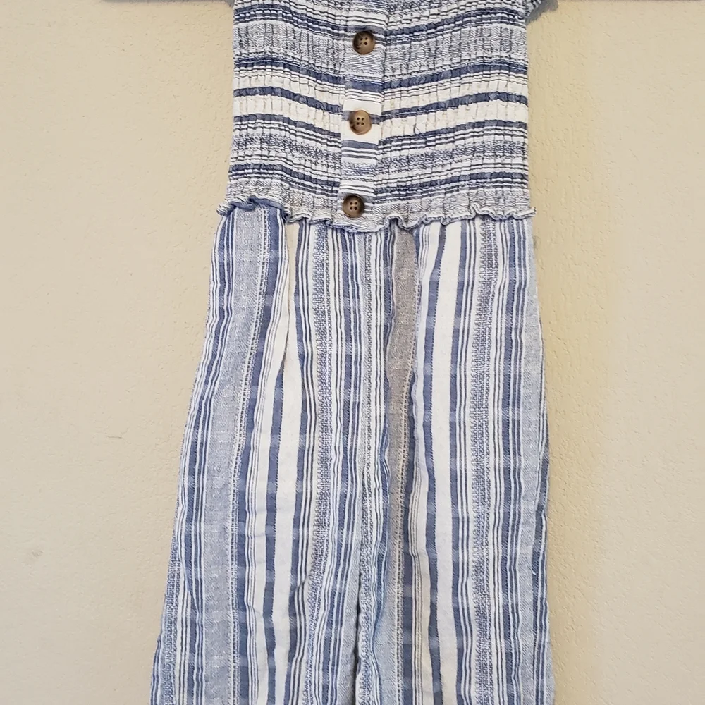 Striped‎ Blue and White Kids Bodysuit